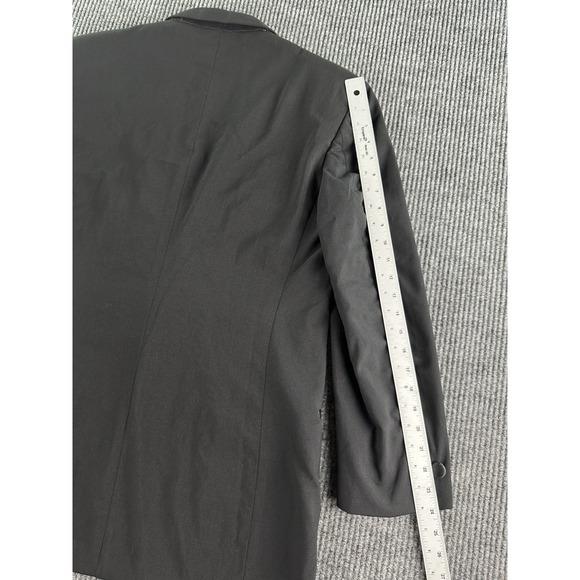 Vintage Christian Dior Tuxedo Jacket 40 L Black Wool Formal Wedding Luxury USA - Picture 4 of 16